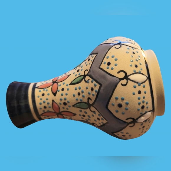 BEAUTIFUL VINTAGE SIGNED JAVIER SERVIN MEXICO TONALA STYLE BUD VASE - Picture 2 of 4